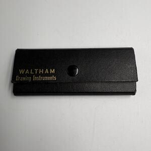 Vintage Waltham Drawing Instruments Drafting Set Compass Germany Case